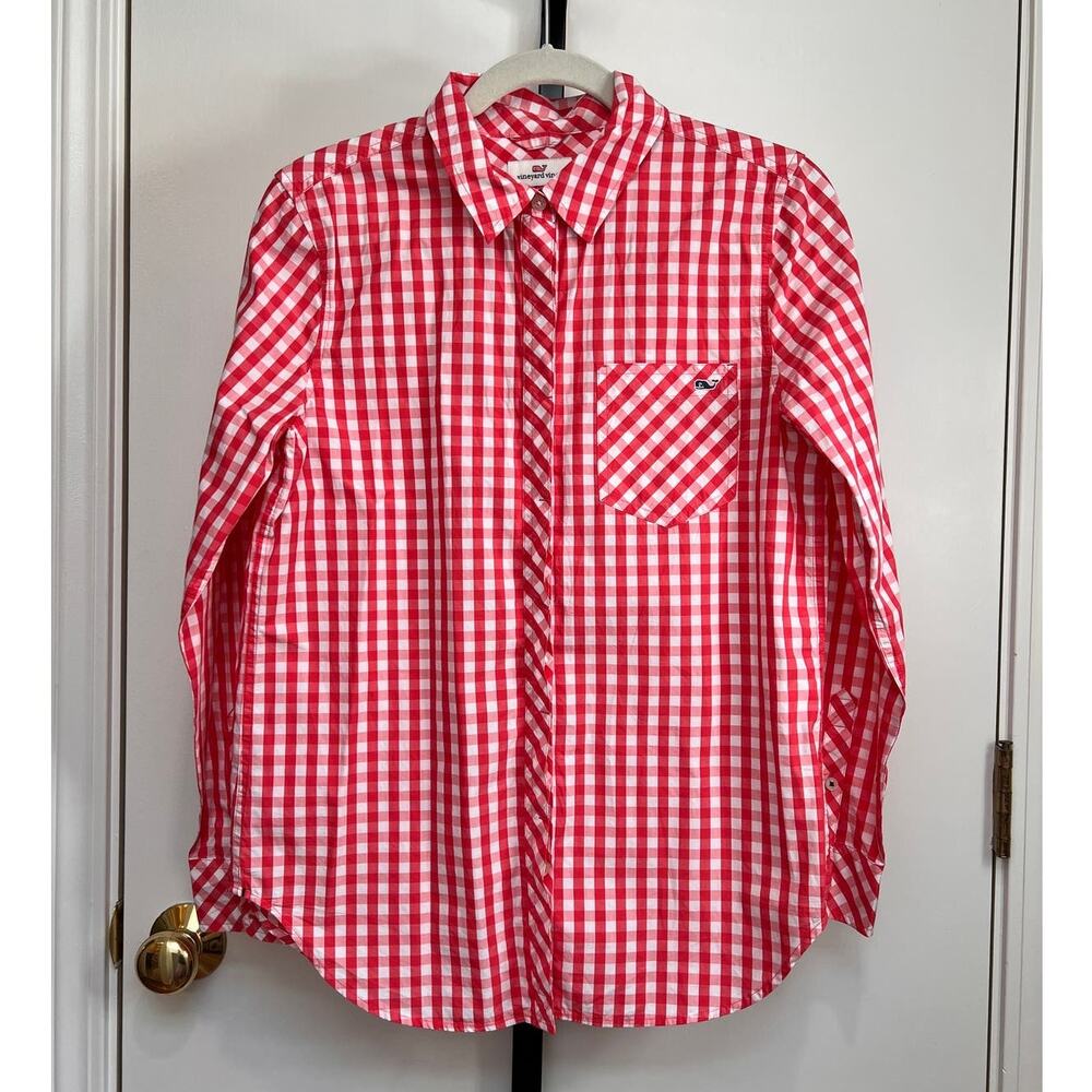 Vineyard Vines gingham Blouse